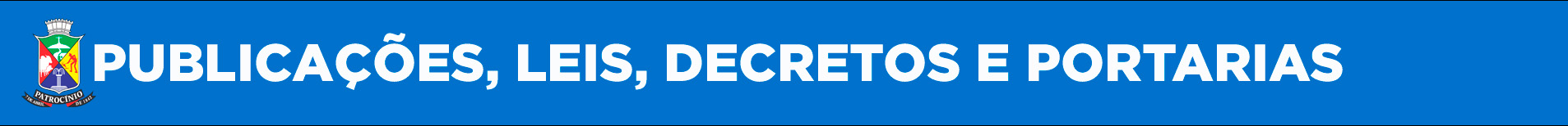 Publicações Legislação, Portarias e Decretos